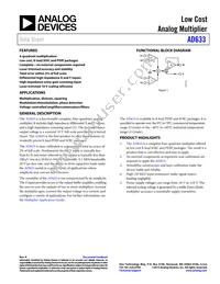 AD633JR-REEL7 Datasheet Cover