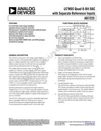 AD7225CRSZ-RL Datasheet Cover