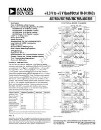 AD7808BR-REEL Datasheet Cover