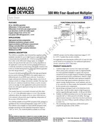 AD834AR-REEL7 Datasheet Cover