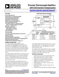 AD8496CRMZ-R7 Datasheet Cover