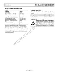 AD8496CRMZ-R7 Datasheet Page 5