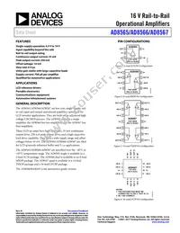 AD8567ACPZ-R2 Datasheet Cover