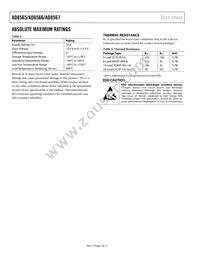 AD8567ACPZ-R2 Datasheet Page 4