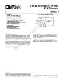 AD9283BRS-RL50 Datasheet Cover