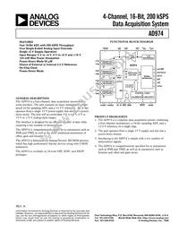 AD974BRS-RL7 Datasheet Cover