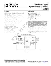 AD9912ABCPZ-REEL7 Datasheet Cover