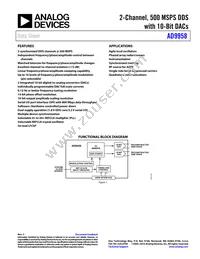 AD9958BCPZ Datasheet Cover