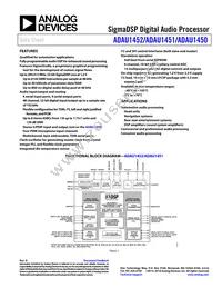 ADAU1452KCPZRL Datasheet Cover