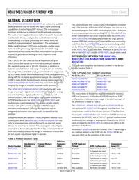 ADAU1452KCPZRL Datasheet Page 6