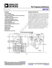 ADF4107BRU-REEL7 Datasheet Cover