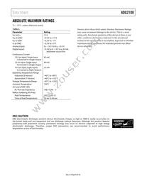 ADG2108BCPZ-R2 Datasheet Page 10