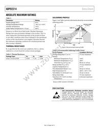 ADPD2214ACPZ-R7 Datasheet Page 4