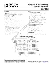 ADUC7033BSTZ-88 Datasheet Cover