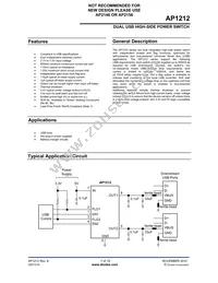 AP1212HSG-13 Datasheet Cover