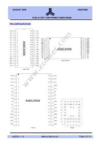 AS6C4008-55BIN Datasheet Page 2