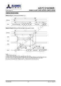 AS7C316096B-10BIN Datasheet Page 7