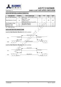 AS7C316096B-10BIN Datasheet Page 9