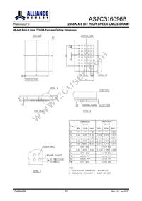 AS7C316096B-10BIN Datasheet Page 11