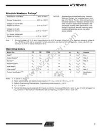 AT27BV010-90TU Datasheet Page 3