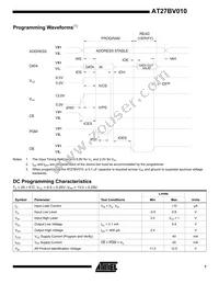 AT27BV010-90TU Datasheet Page 7
