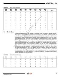 AT45DB011D-MH-T Datasheet Page 9