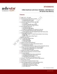 AT45DB041E-UUN2B-T Datasheet Cover