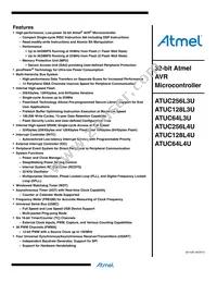 ATUC256L4U-D3HES Datasheet Cover