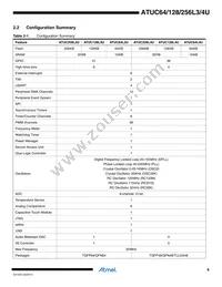 ATUC256L4U-D3HES Datasheet Page 6