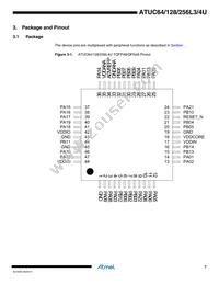 ATUC256L4U-D3HES Datasheet Page 7