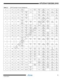 ATUC256L4U-D3HES Datasheet Page 11