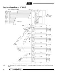 ATV2500BQL-25PI Datasheet Page 2