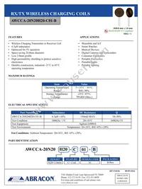 AWCCA-20N20H20-C01-B Datasheet Cover
