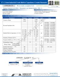 AWSCR-30.00CV-T Datasheet Cover