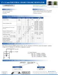 AWSZT-20.00CV-T Datasheet Cover