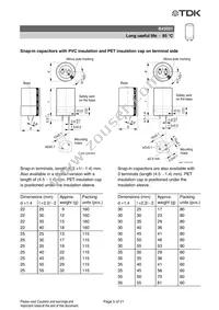 B43501A5477M087 Datasheet Page 5