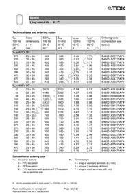 B43501A5477M087 Datasheet Page 12