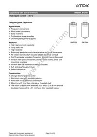 B43564B9228M000 Datasheet Page 2