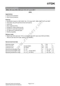 B59407A0115A062 Datasheet Page 2