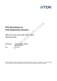 B59601A0095B062 Datasheet Cover