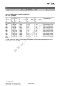 B59721A0090A062 Datasheet Page 4