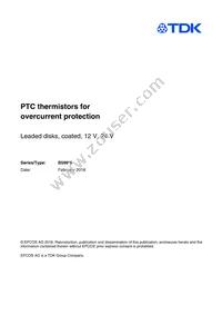 B59945C0120A051 Datasheet Cover