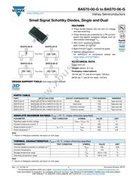 BAS70-06-G3-08 Datasheet Cover