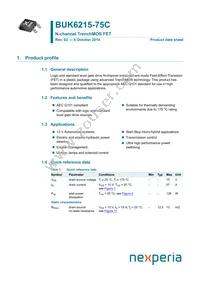 BUK6215-75C Datasheet Cover