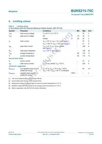 BUK6215-75C Datasheet Page 3