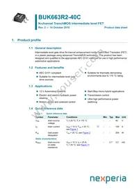 BUK663R2-40C Datasheet Cover