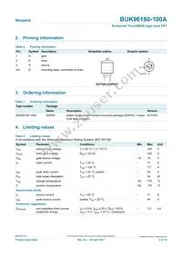 BUK96180-100A Datasheet Page 2