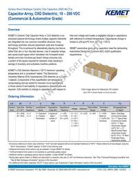 CA064C100K4GACTU Datasheet Cover