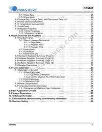 CS5480-INZR Datasheet Page 3