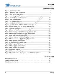 CS5484-INZR Datasheet Page 4